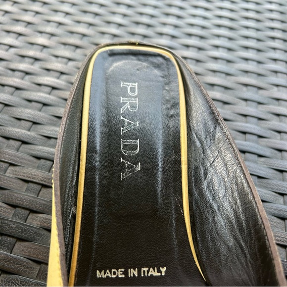 Prada Mule Slip On Shoes Yellow size 10 - Picture 7 of 12